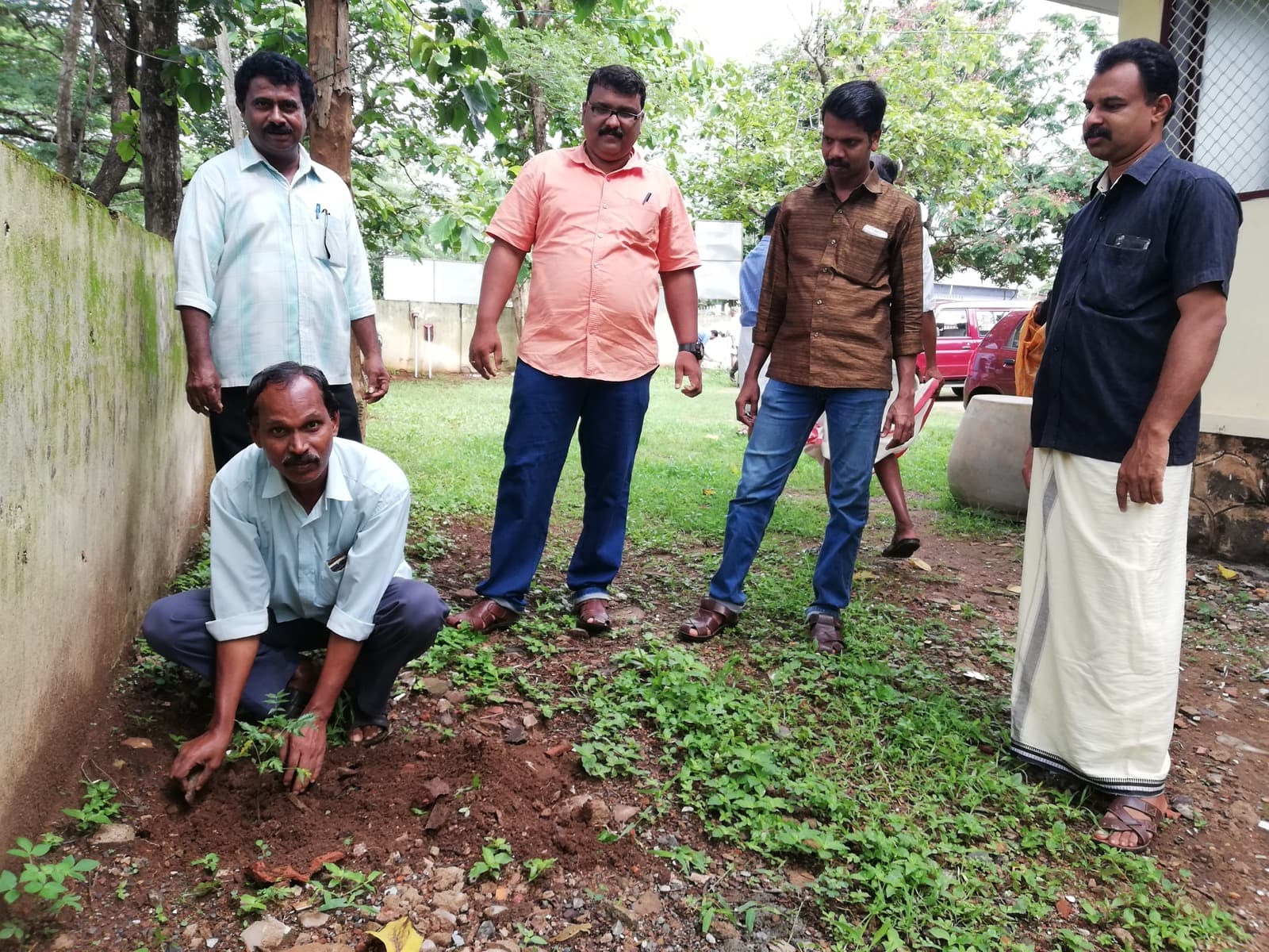 Staff & Members Planting Saplings